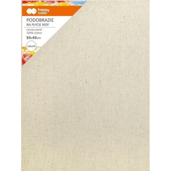 GDD Podobrazie bawełniane 30x40cm natural HAPPY COLOR