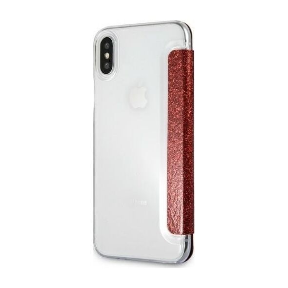 Karl Lagerfeld Etui Karl Lagerfeld KLFLBKPXVDCRE Apple iPhone XS/X red/czerwony book Valentine