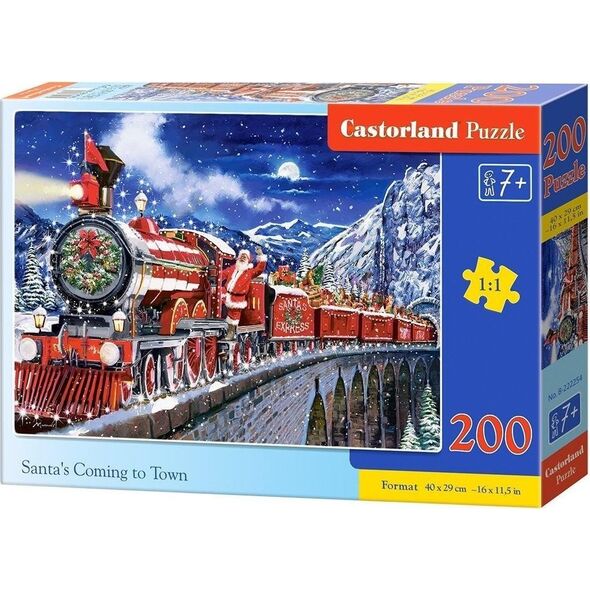 Castorland Puzzle 200 Santa's Coming to Town CASTOR