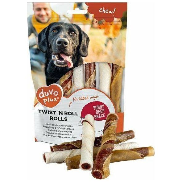 Duvo+ Duvo+ Twist N Rolls Beef 5 szt. 12,5cm, przysmak dla psa z wołowiną
