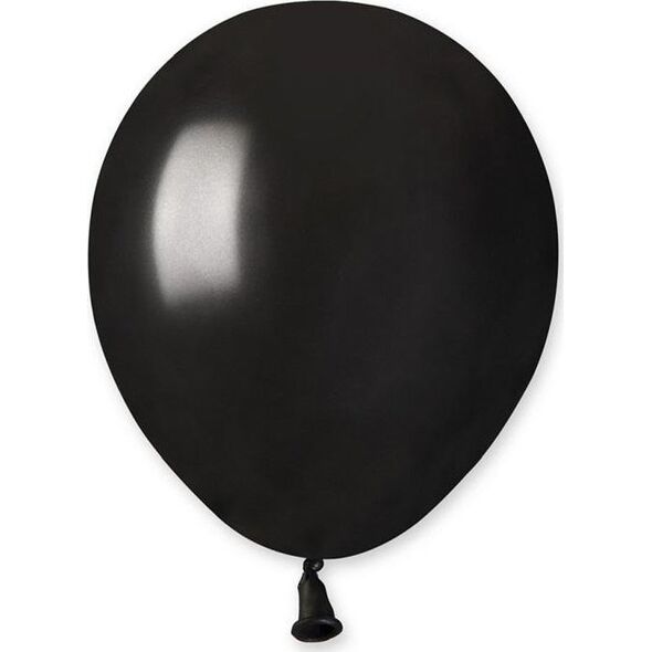 GoDan Balony metaliczne czarne 100szt