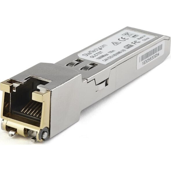 Moduł SFP StarTech StarTech SFP1GTEMCST moduł przekaźników sieciowych Miedź 1000 Mbit/s SFP