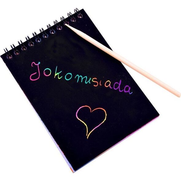 Jokomisiada Notes Tęczowa zdrapywanka z rysikiem ZA3913