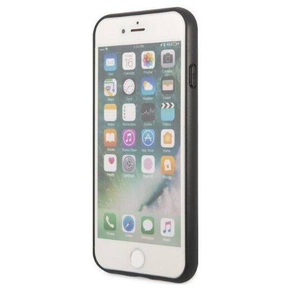 Guess Etui Guess GUHCI8PSATPK Apple iPhone SE 2022/SE 2020/8/7 hardcase czarny/black hardcase Saffiano Triangle Logo Cardslot