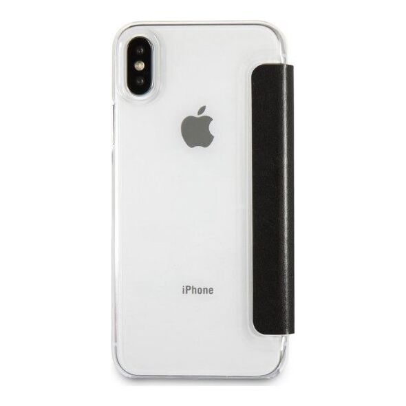 Karl Lagerfeld Etui Karl Lagerfeld KLFLBKPXKSB Apple iPhone XS/X czarny/black bookcase Signature Glitter