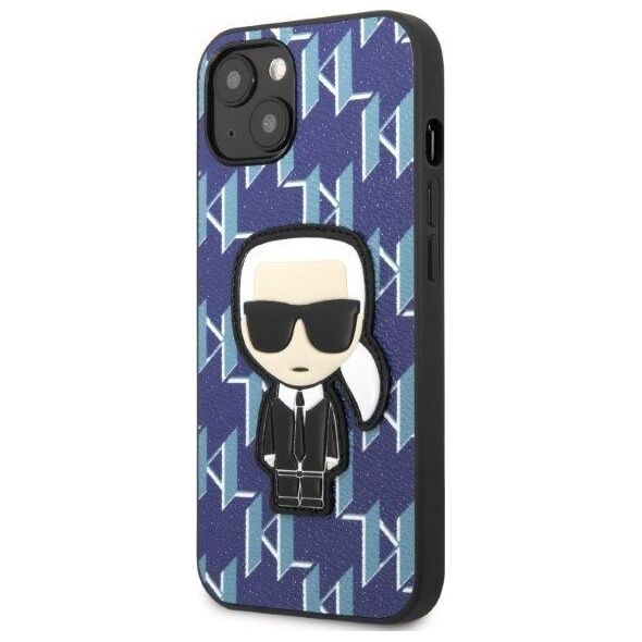 Karl Lagerfeld Etui Karl Lagerfeld KLHCP13SPMNIKBL Apple iPhone 13 mini hardcase niebieski/blue Monogram Ikonik Patch