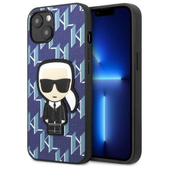 Karl Lagerfeld Etui Karl Lagerfeld KLHCP13MPMNIKBL Apple iPhone 13 hardcase niebieski/blue Monogram Ikonik Patch