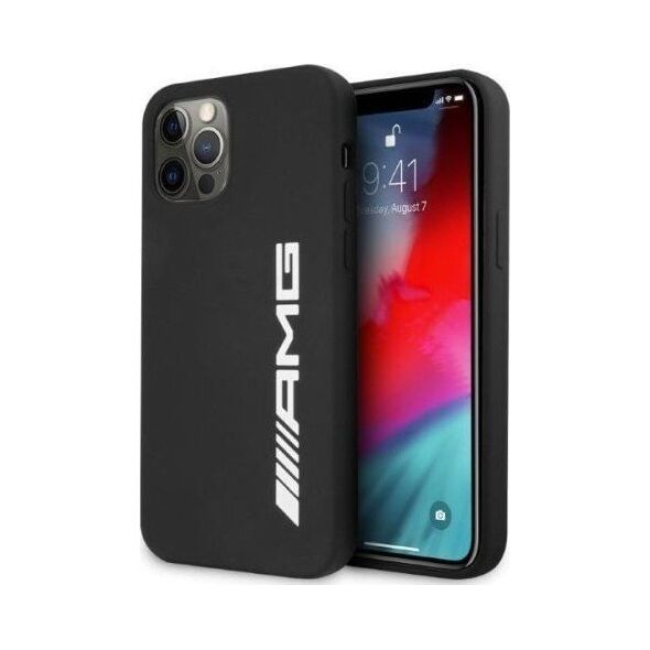Mercedes Etui Mercedes AMG AMHCP12LSGLBGN Apple iPhone 12 Pro Max czarny/black hardcase Silicone Big Logo