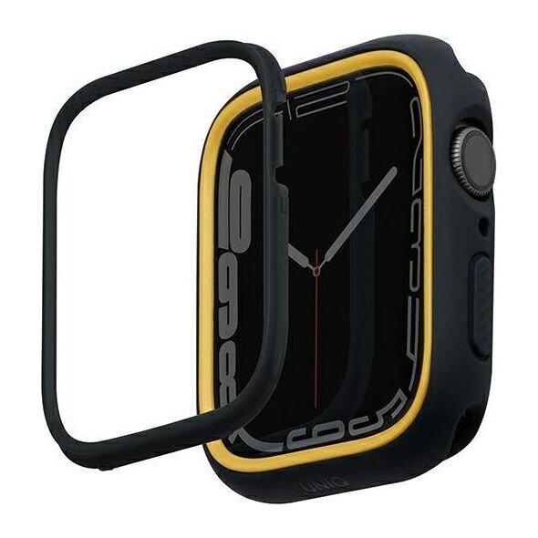 Uniq UNIQ etui Moduo Apple Watch Series  4/5/6/7/8/SE 40/41mm czarny-musztardowy/midnight-mustard