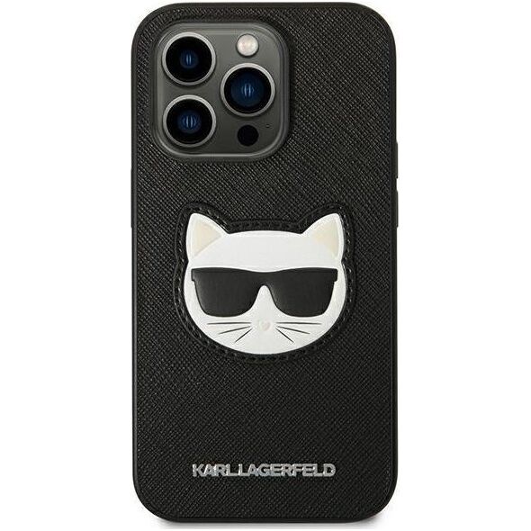 Karl Lagerfeld Etui Karl Lagerfeld KLHCP14XSAPCHK Apple iPhone 14 Pro Max hardcase czarny/black Saffiano Choupette Head Patch