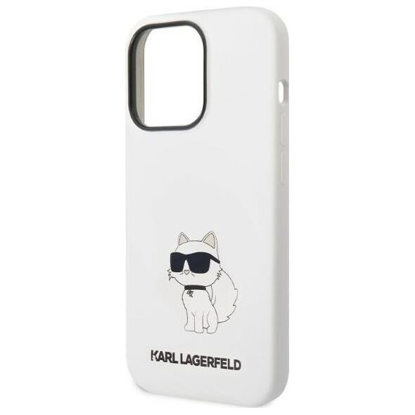 Karl Lagerfeld Etui Karl Lagerfeld KLHMP14XSNCHBCH Apple iPhone 14 Pro Max hardcase biały/white Silicone Choupette MagSafe