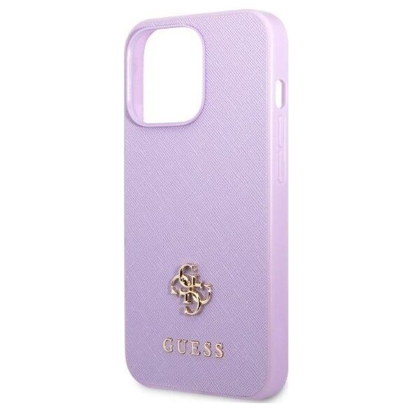 Guess Etui Guess GUHCP13XPS4MU Apple iPhone 13 Pro Max purpurowy/purple hardcase Saffiano 4G Small Metal Logo