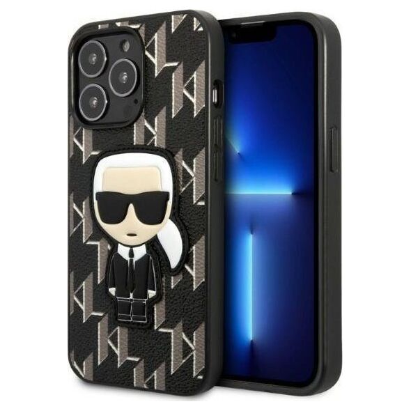 Karl Lagerfeld Etui Karl Lagerfeld KLHCP13LPMNIKBK Apple iPhone 13 Pro hardcase czarny/black Monogram Ikonik Patch