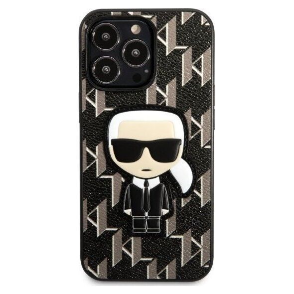 Karl Lagerfeld Etui Karl Lagerfeld KLHCP13LPMNIKBK Apple iPhone 13 Pro hardcase czarny/black Monogram Ikonik Patch