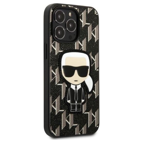 Karl Lagerfeld Etui Karl Lagerfeld KLHCP13LPMNIKBK Apple iPhone 13 Pro hardcase czarny/black Monogram Ikonik Patch