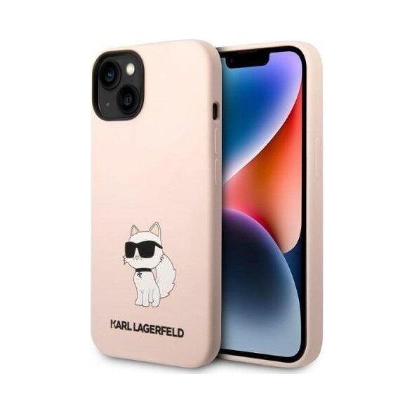 Karl Lagerfeld Etui Karl Lagerfeld KLHCP14MSNCHBCP Apple iPhone 14 Plus hardcase różowy/pink Silicone Choupette