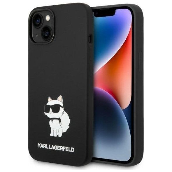 Karl Lagerfeld Etui Karl Lagerfeld KLHMP14MSNCHBCKApple iPhone 14 Plus hardcase czarny/black Silicone Choupette MagSafe
