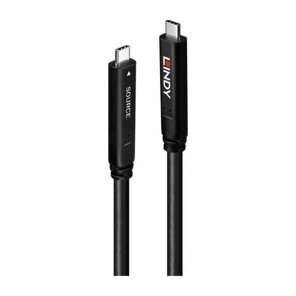 Kabel USB Lindy USB-C - USB-C 10 m Czarny (43333)