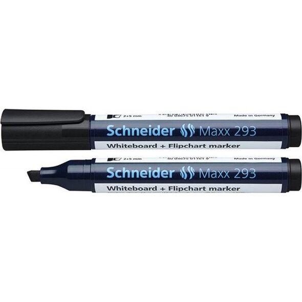 Schneider Marker do tablic ścięty czarny (10szt)