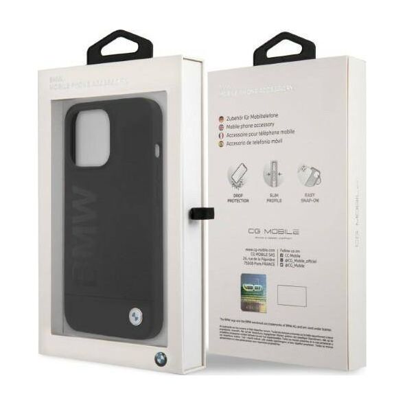 BMW Etui BMW BMHMP13LSLBLBK iPhone 13 Pro / 13 6,1" czarny/black hardcase Silicone Signature Logo Magsafe