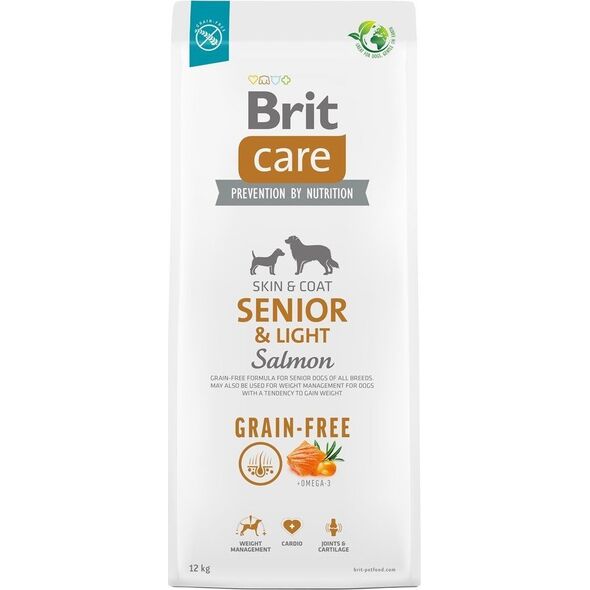 Brit Brit Care Dog Grain-Free Senior&Light Salmon 12kg