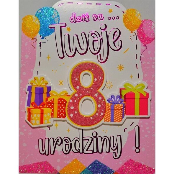Yeku Karnet Urodziny 8