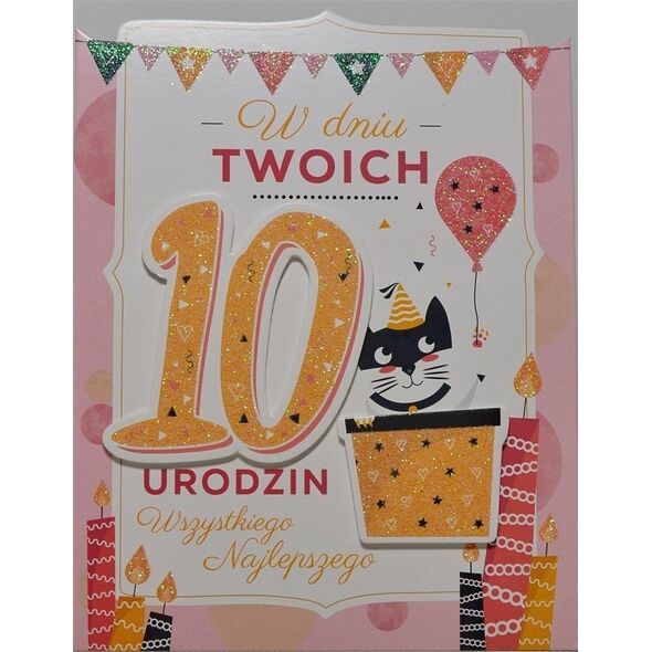 Yeku Karnet Urodziny 10