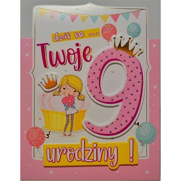 Yeku Karnet Urodziny 9