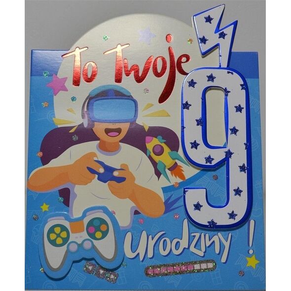 Yeku Karnet Urodziny 9