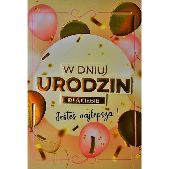 Yeku Karnet Urodziny damskie