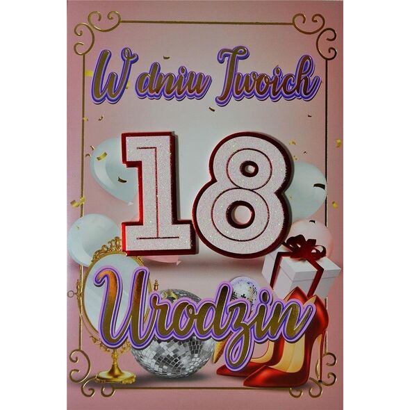 Yeku Karnet Urodziny 18