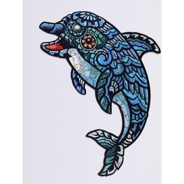 PuzzleOK Puzzle drewniane eko 84 Delfin A4