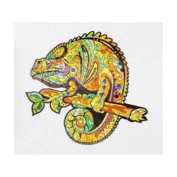 PuzzleOK Puzzle drewniane eko 69 Kameleon A4