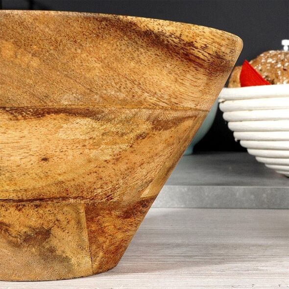 Vilde Vilde Miska misa na owoce do serwowania dań drewniana 19,5 cm 1 l