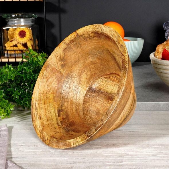Vilde Vilde Miska misa na owoce do serwowania dań drewniana 19,5 cm 1 l