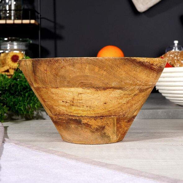 Vilde Vilde Miska misa na owoce do serwowania dań drewniana 19,5 cm 1 l
