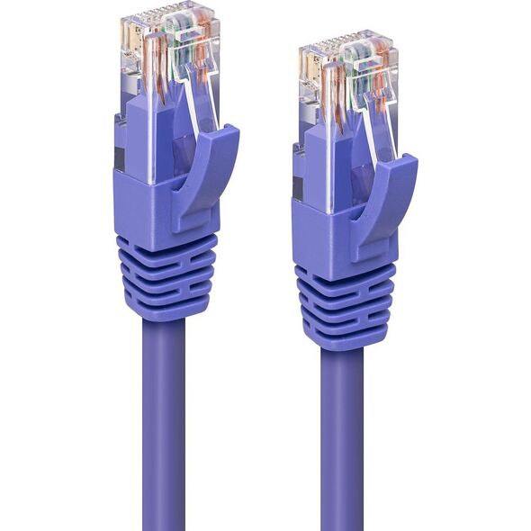 MicroConnect CAT6A UTP 7.5m Purple LSZH