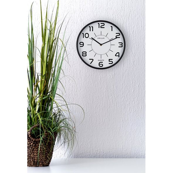 Unilux Zegar Unilux Pop 28.5cm czarny -