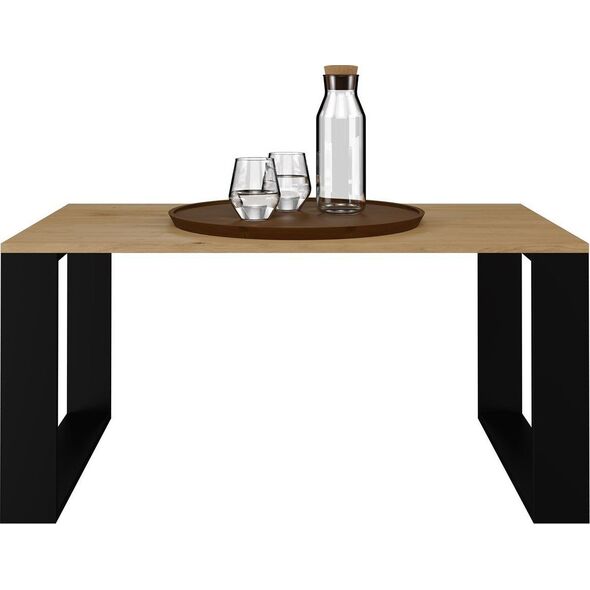 Lumarko Stolik Kawowy Ława Salon Loft Modern Dąb Artisan - Czerń!