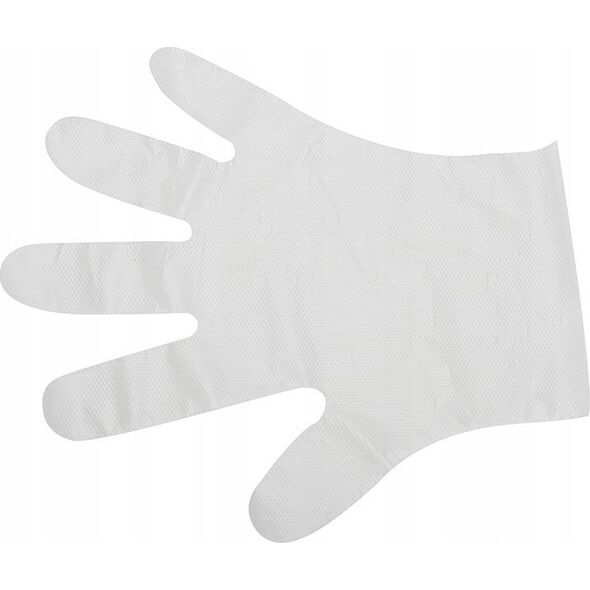 Activeshop Jednorazowe rękawice foliowe 100 szt. 6 g 26 x 24 standard