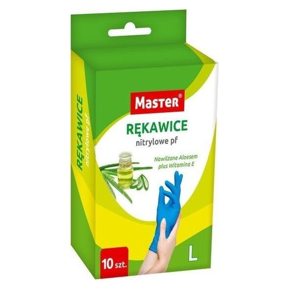 Uni RĘKAWICE NITRYLOWE MASTER ALOES ROZMIAR M OP. 10 SZT