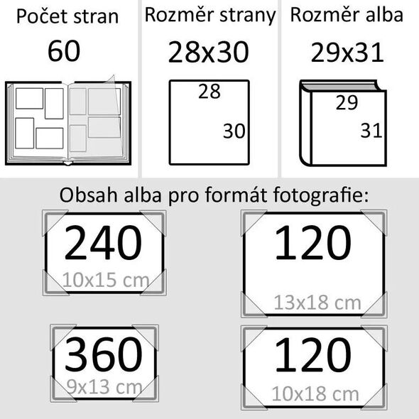 Goldbuch Album GOLDBUCH 27258 Fortuna pink corner/splits 30x31 cm 60 pages| white sheets [V]