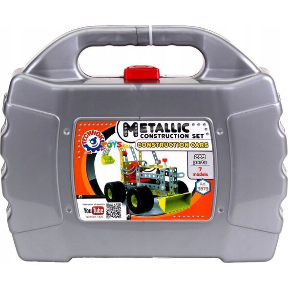 Technok Klocki konstrukcyjne metalowe Pojazdy budowlane  289el. 3879 TechnoK