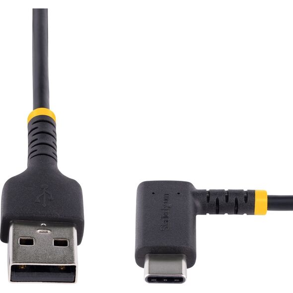 Kabel USB StarTech USB-A - USB-C 0.15 m Czarny (R2ACR-15C-USB-CABLE)