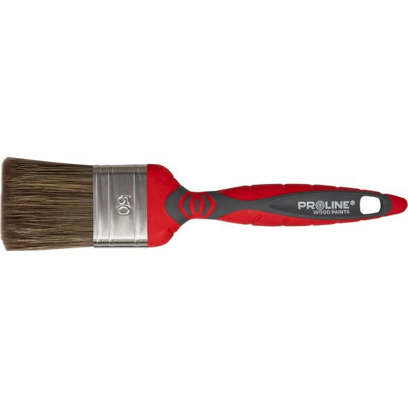 Pro-Line Pędzel płaski premium 40mm,rączka 2k-tpr,ss,do drew.,proline