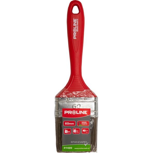 Pro-Line Pędzel płaski standard 30mm,rączka plastik,do drew.,proline