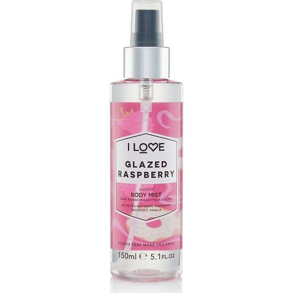 I LOVE_Scented Body Mist odświeżająca mgiełka do ciała Glazed Raspberry 150ml