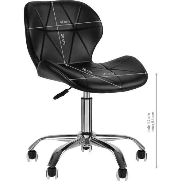 Activeshop TABORET KOSMETYCZNY QS-06 CZARNY