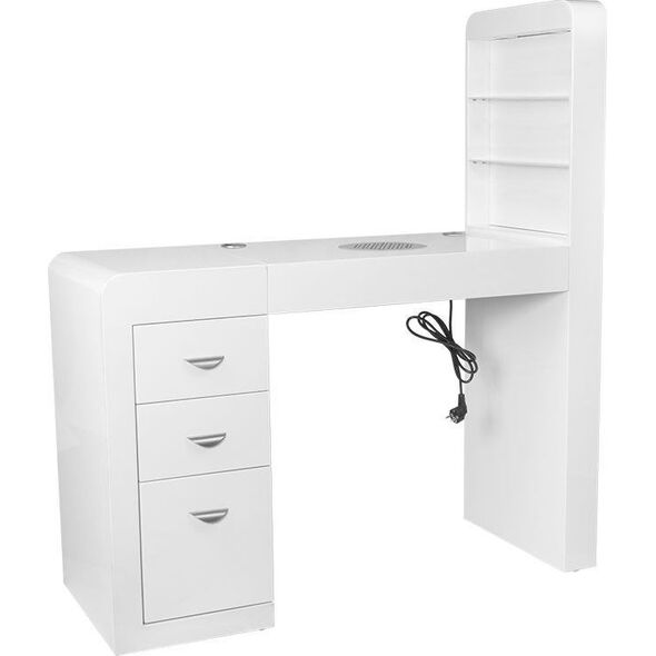 Activeshop Biurko kosmetyczne 310 białe prawe