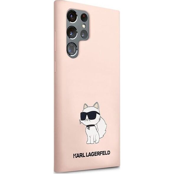 Karl Lagerfeld Etui Karl Lagerfeld KLHCS23LSNCHBCP Samsung Galaxy S23 Ultra hardcase różowy/pink Silicone Choupette